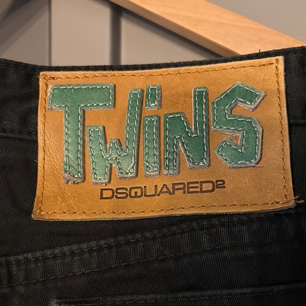 DSquared Y2K Low Rise Black Men Jeans